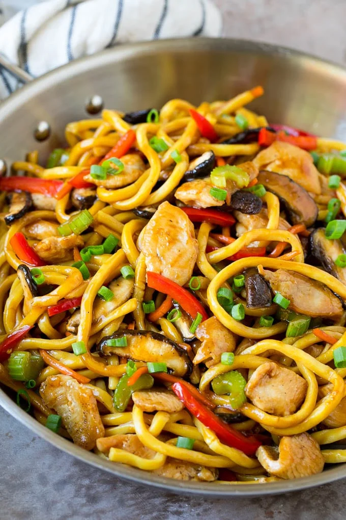 Veggie packed stir fried noodles