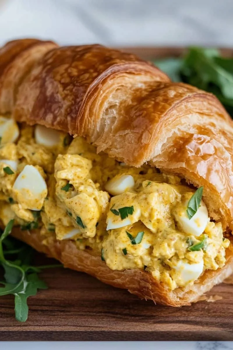 Curried-Egg-Salad-Croissant-Sandwich