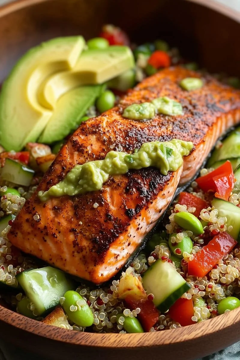 Air-Fryer-Salmon-with-Avocado-Lime-Sauce
