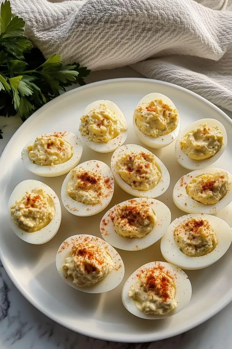Cottage Cheese Deviled Eggs Healthy Picnic Upgrade