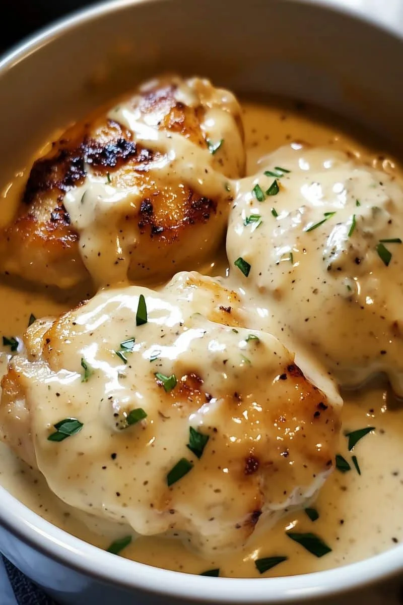 Creamy Crockpot Ranch Chicken Thighs