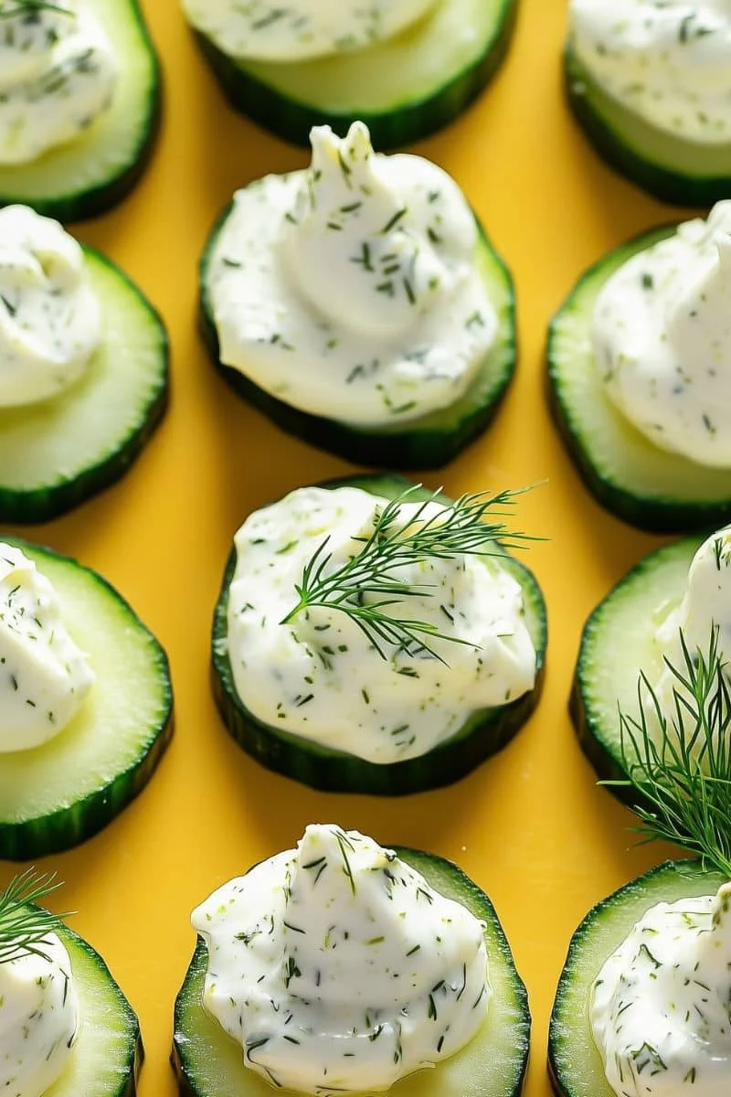 Crispy-Cucumber-Bites-with-Herbed-Greek-Yogurt-Dip-Low-Cal-Fresh