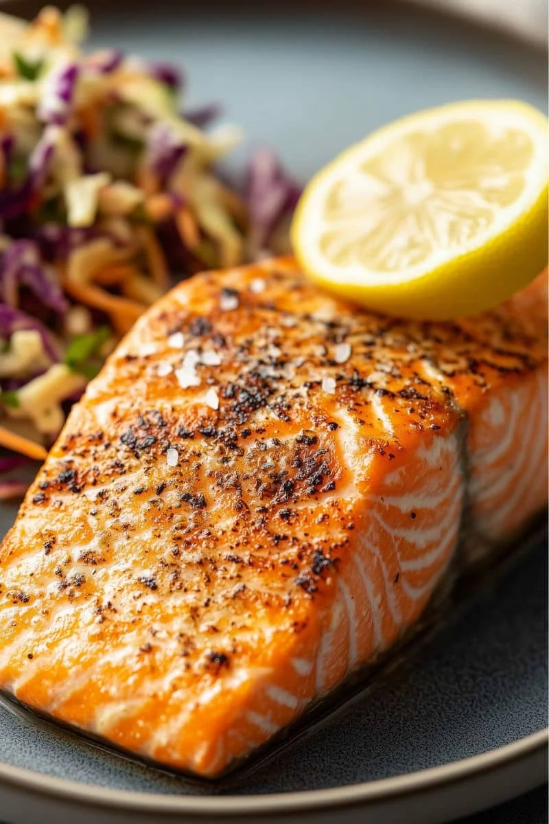 Crispy-Skin-Air-Fryer-Salmon-with-Sea-Salt-Pepper