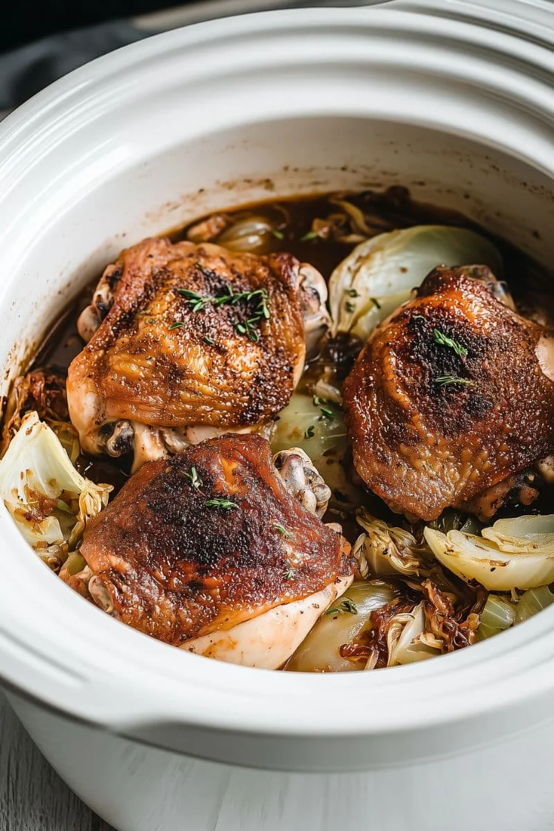 Crockpot-Chicken-Thighs-and-Cabbage