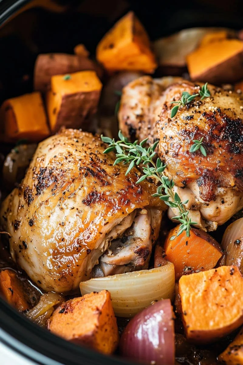 Crockpot-Chicken-Thighs-with-Sweet-Potatoes