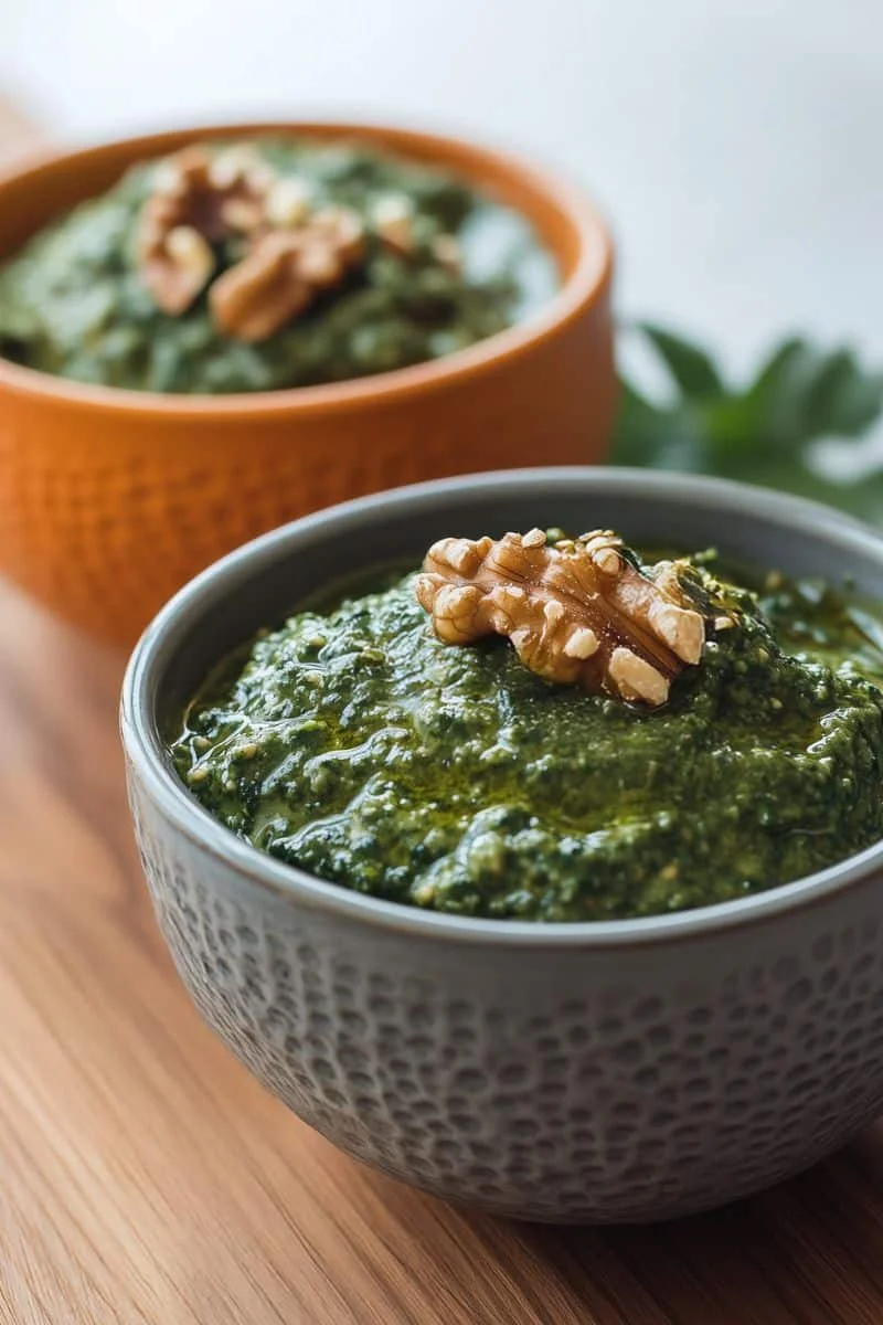 Dandelion-Pesto-with-Walnuts-Lemon-Earthy-Bright