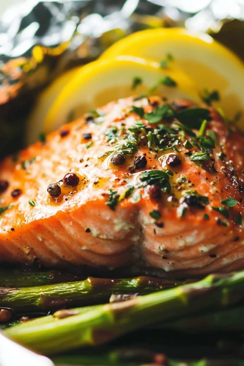 Easy-Air-Fryer-Salmon-and-Asparagus-Foil-Packs