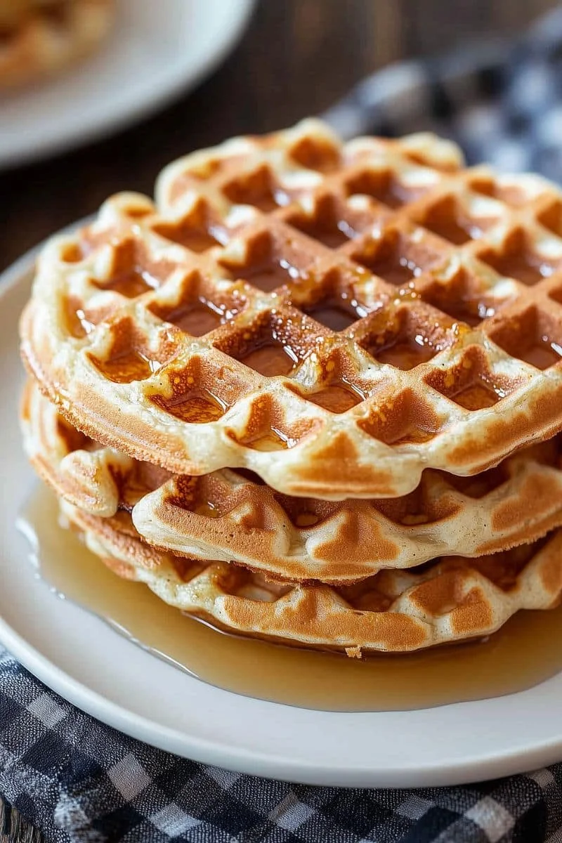 Easy Cottage Cheese Protein Waffles Crispy Low Cal