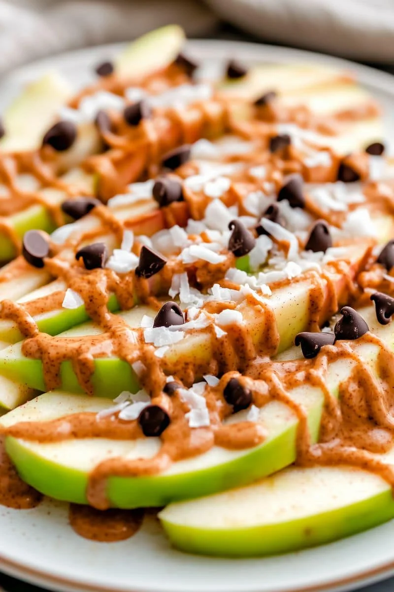 Low-Cal-Apple-Nachos-with-Cinnamon-Yogurt-Drizzle-