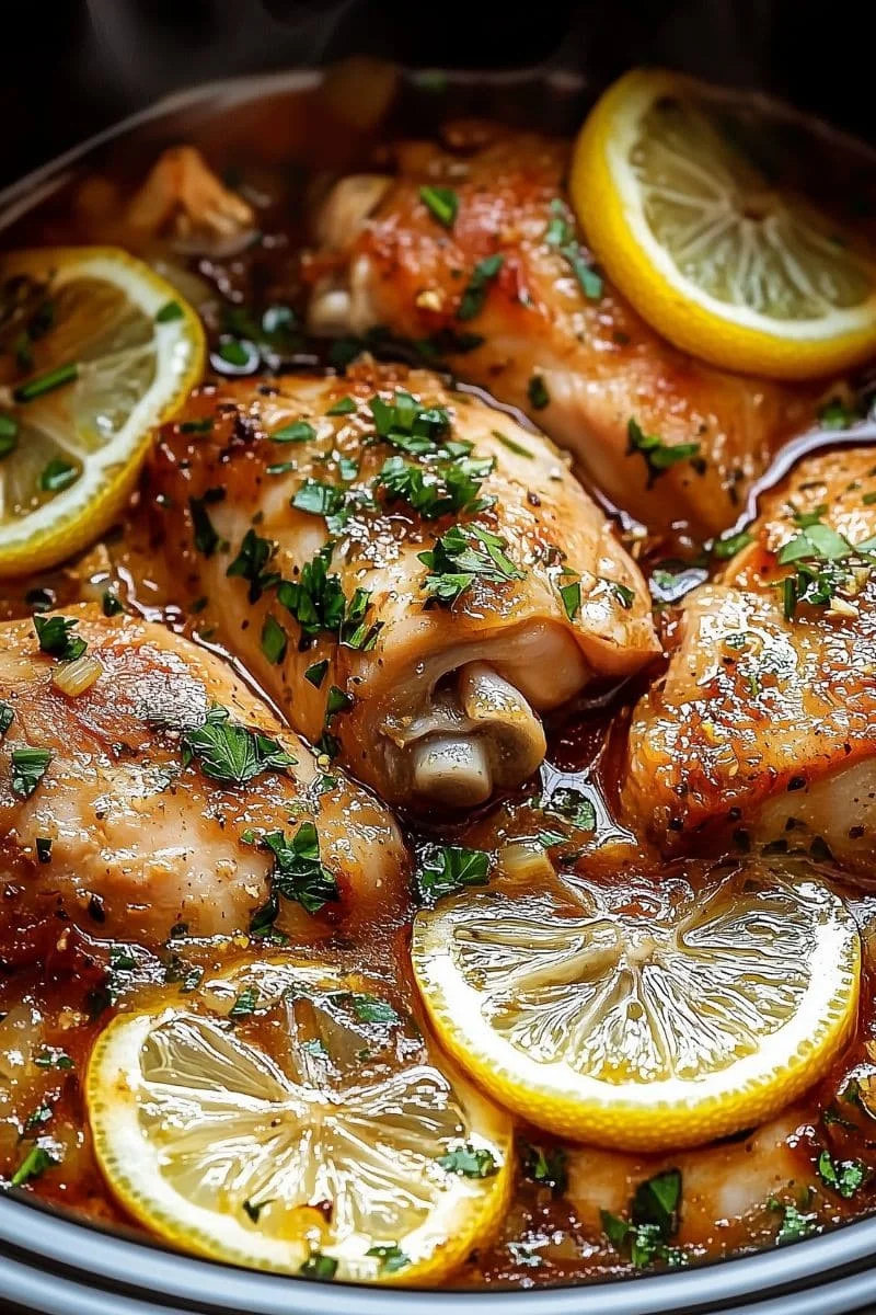 SLow-Cooker-Lemon-Garlic-Chicken-Thighs