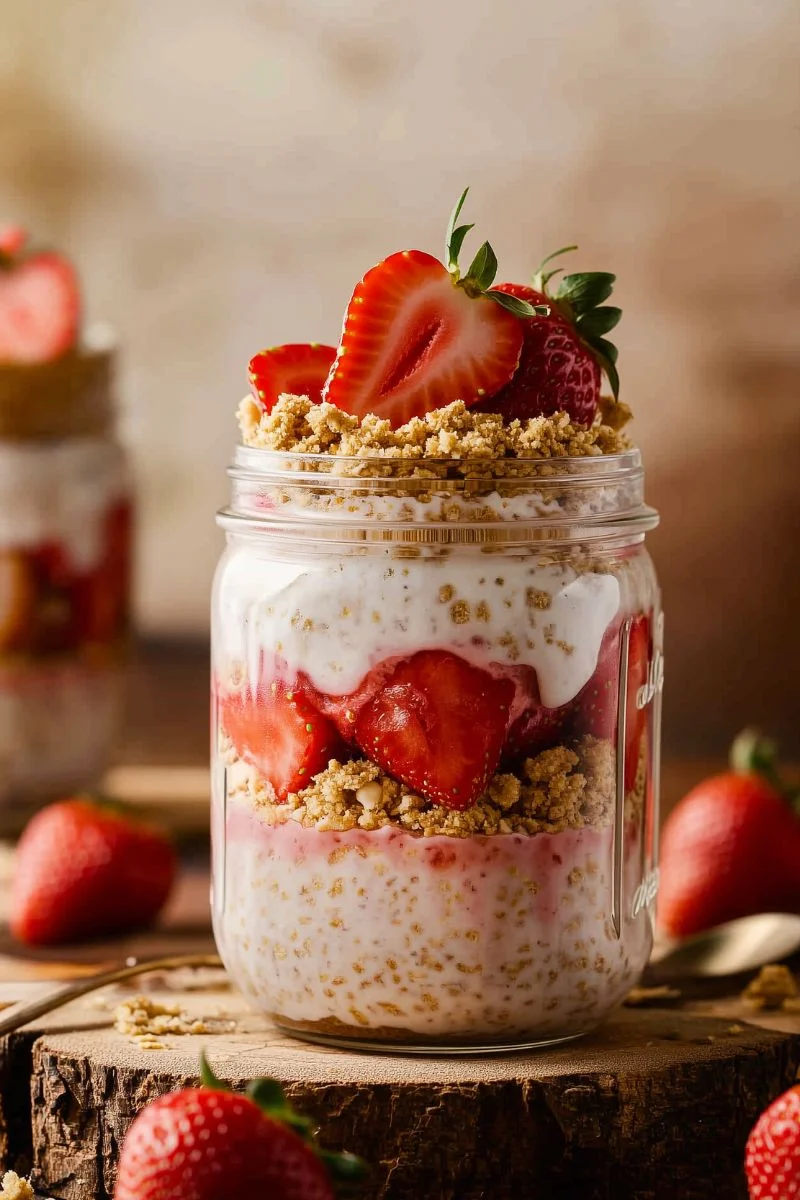 Strawberry-Cheesecake-Overnight-Oats