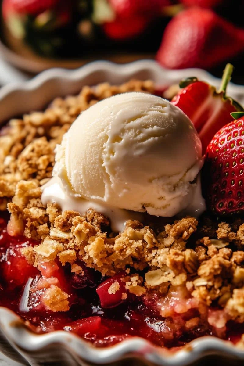 Strawberry-Rhubarb-Crisp