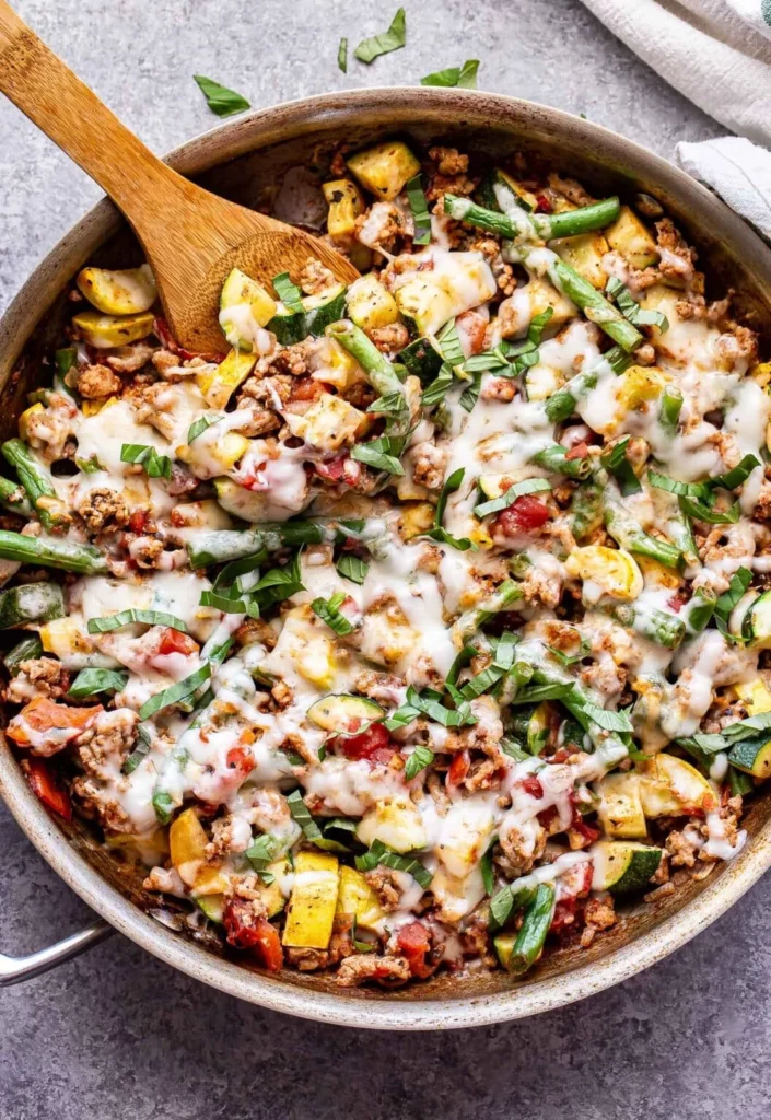 Ground Turkey Vegetable Skillet Photo 1057x1536 1
