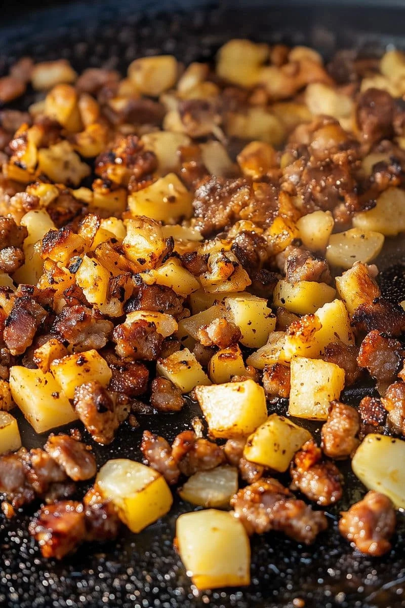 Blackstone-Breakfast-Hash-with-Sausage-and-Potatoes