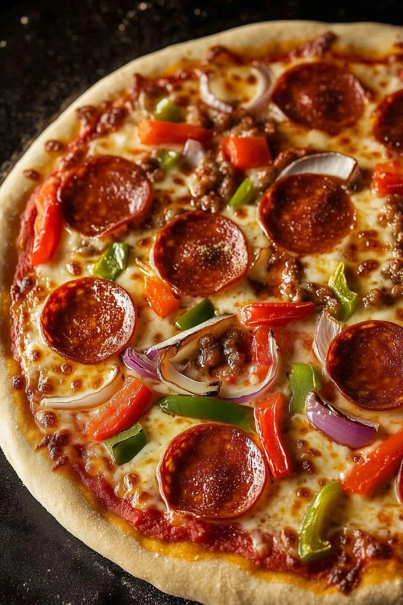 Blackstone-Pizza-with-Pepperoni-and-Veggies