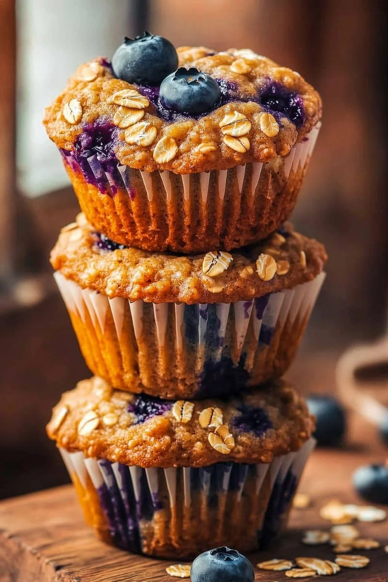 High-Protein-Blueberry-Oatmeal-Muffins-for-Meal-Prep