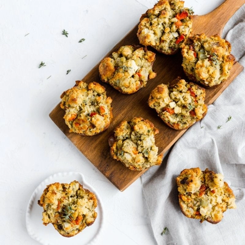 vegan stuffing muffins shaped like turkeys cute thanksgiving food ideas