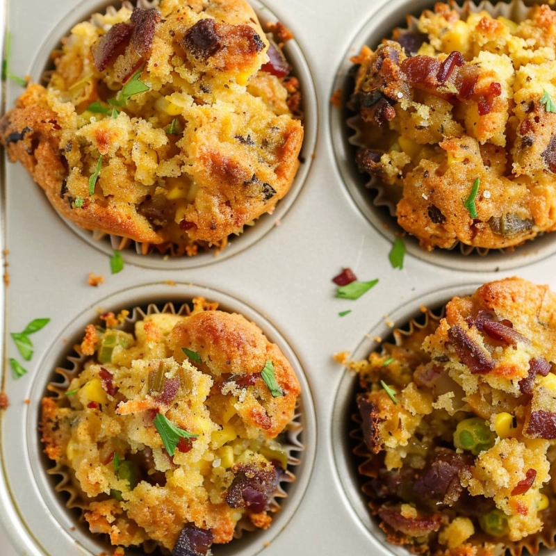 bite-sized cornbread homemade dressings for thanksgiving perfect for parties