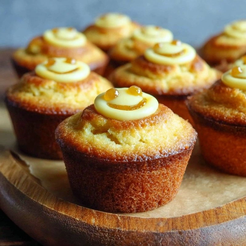 mini cornbread muffins with honey butter faces cute thanksgiving food ideas