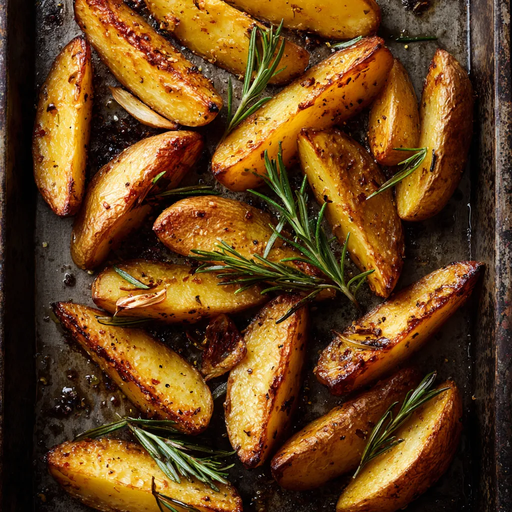 Garlic Roasted Turnips with Rosemary