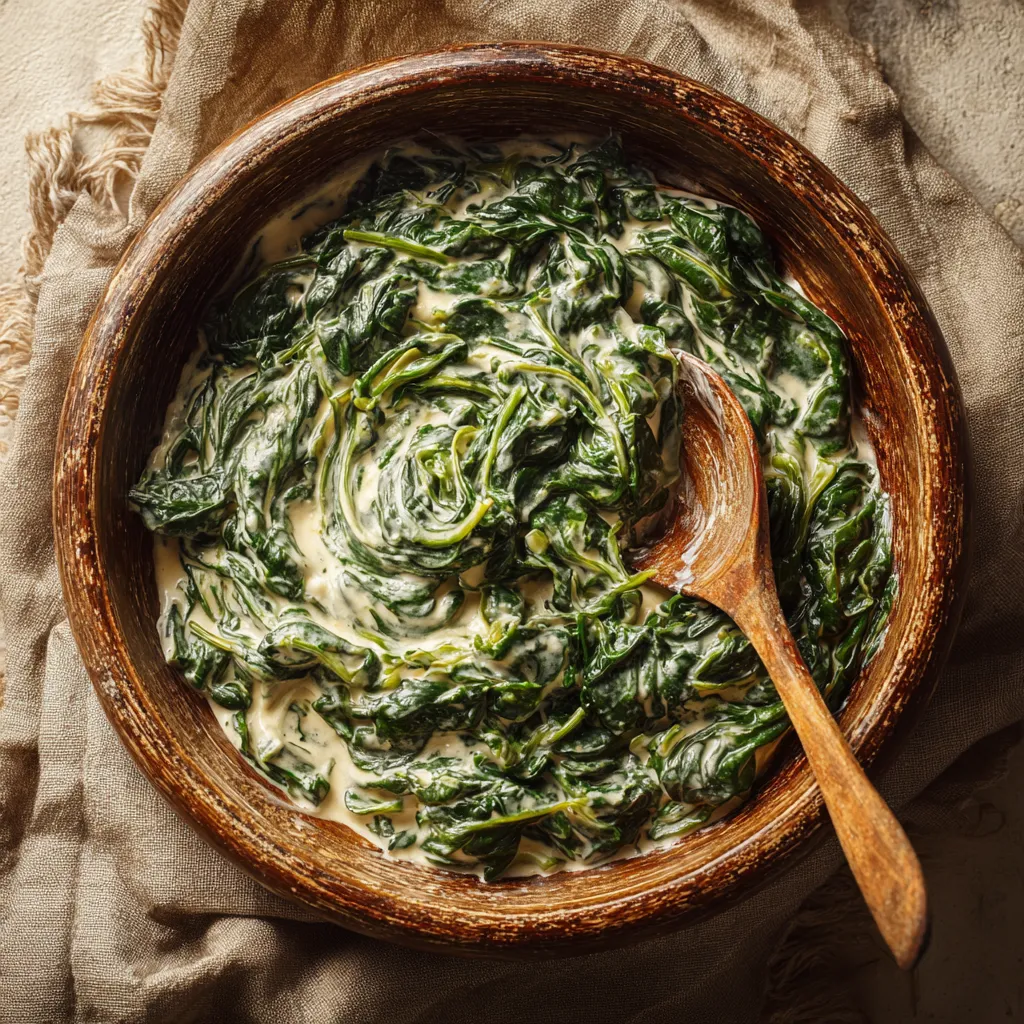 Vegan Cashew Creamed Spinach