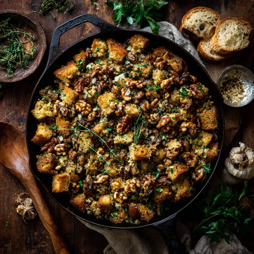 Savory Walnut and Herb Stuffing