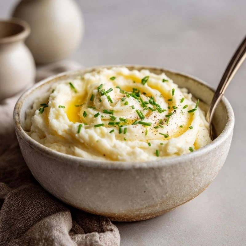Garlic Mashed Rutabaga and Cauliflower Blend