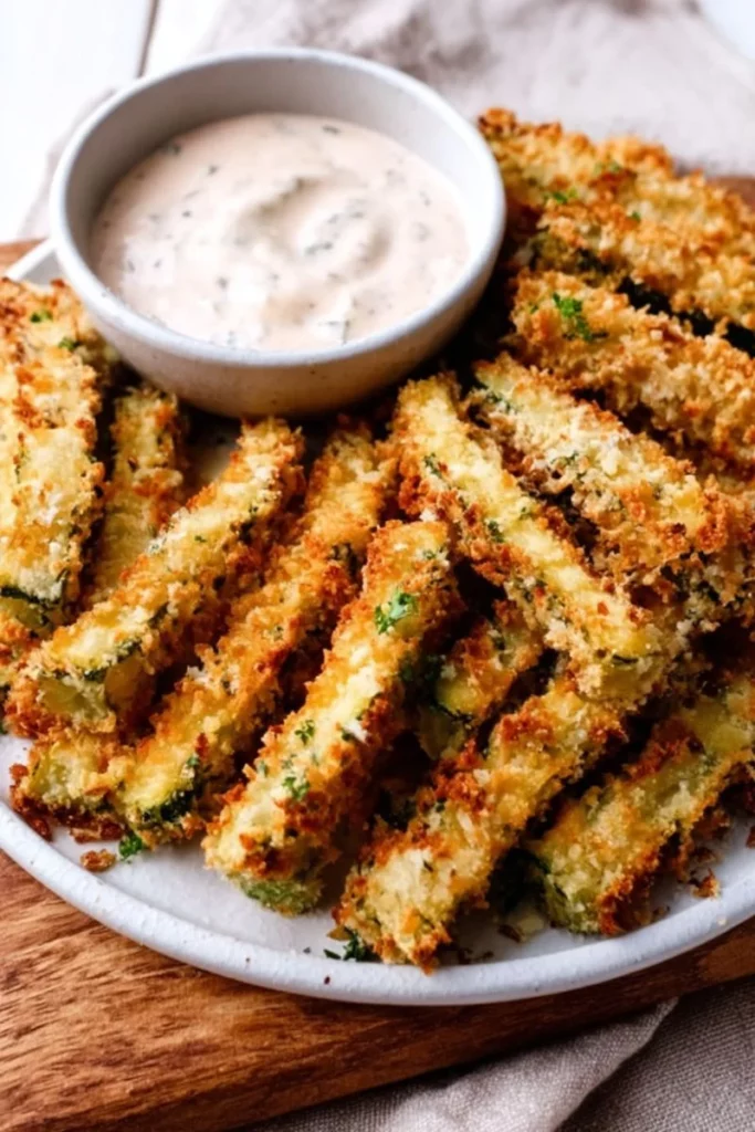 Crispy Parmesan Zucchini Fries