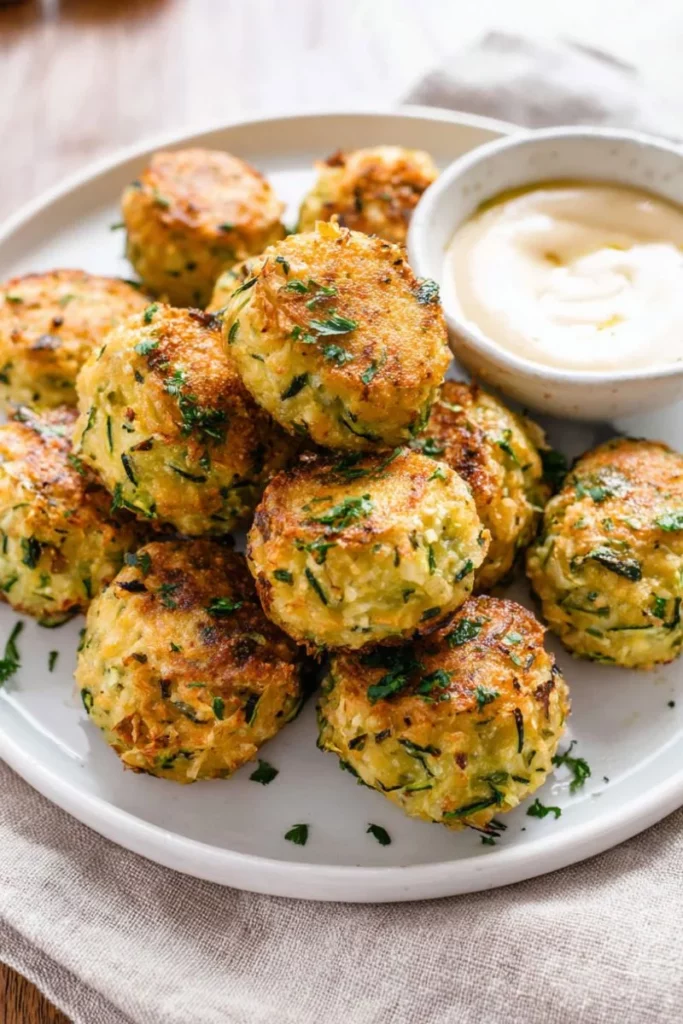 Crispy Zucchini Garlic Bites