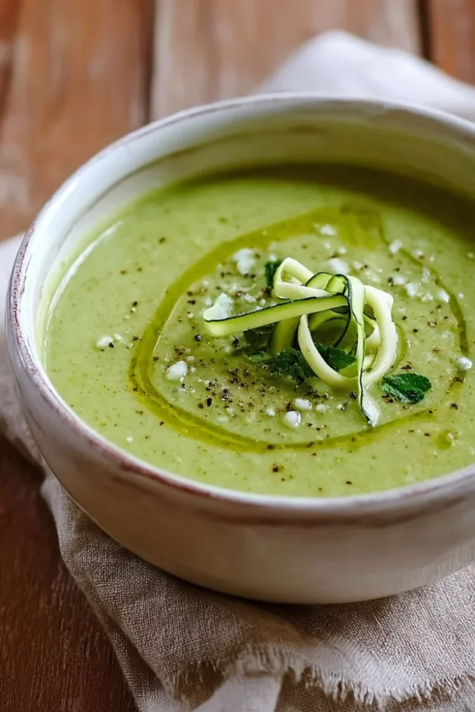 Easy Creamy Zucchini Soup