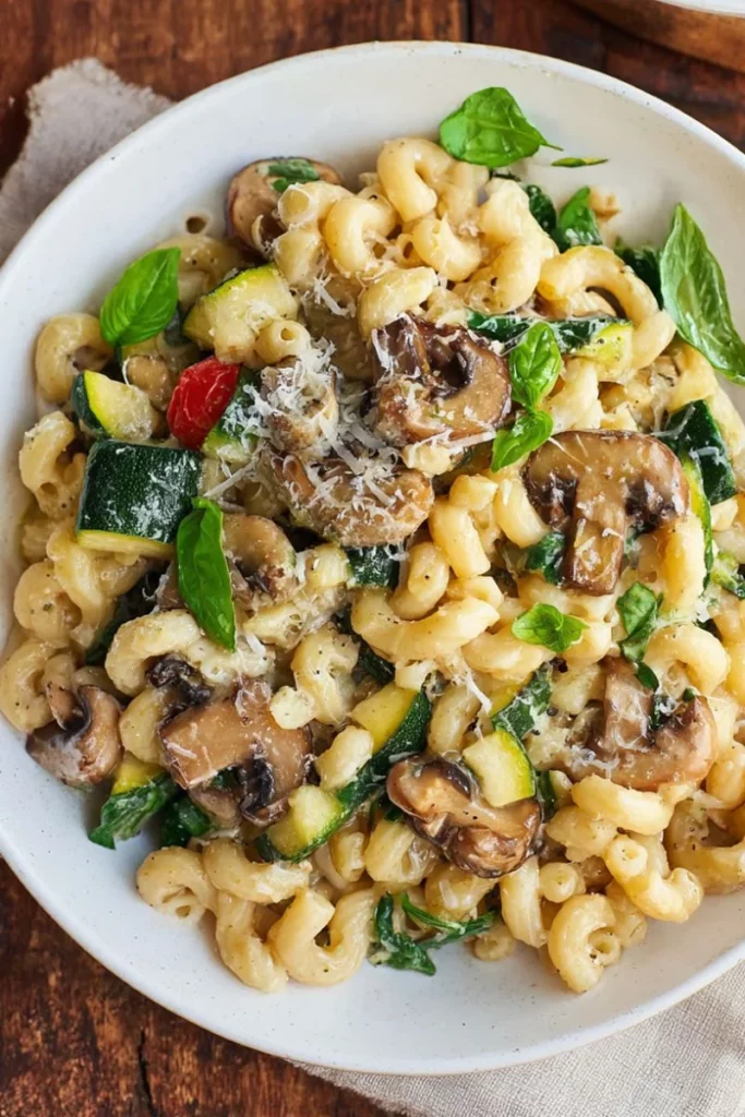 Easy Zucchini Mushroom Pasta