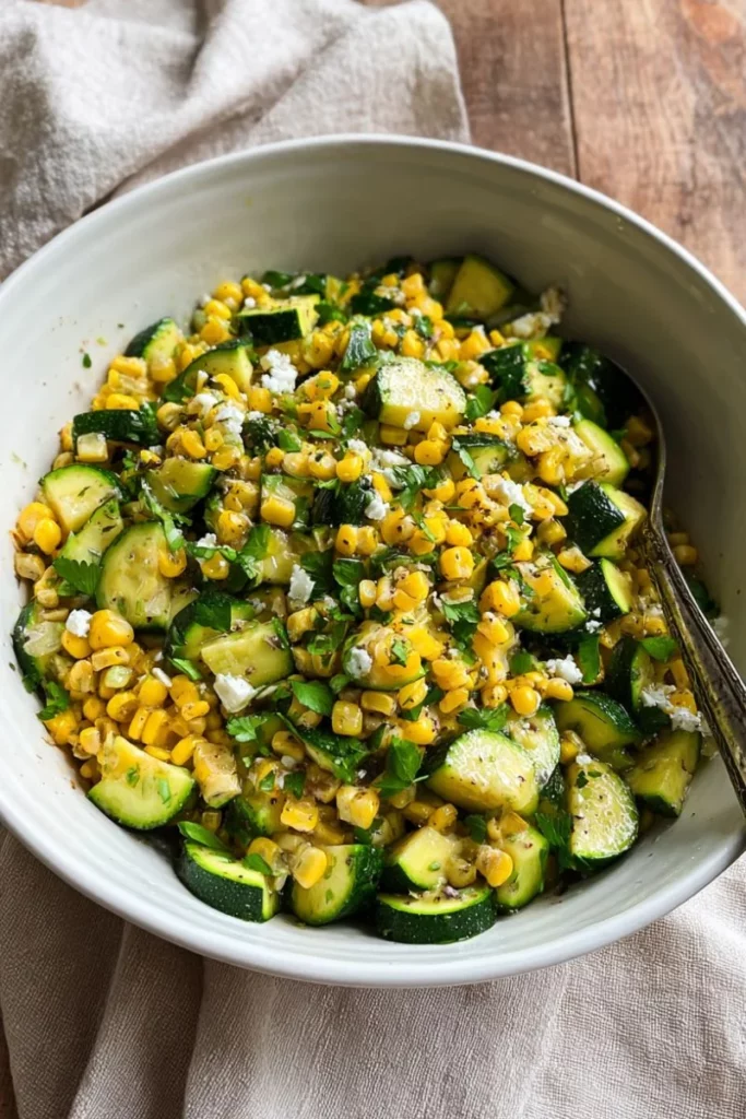 Fresh Zucchini Corn Salad