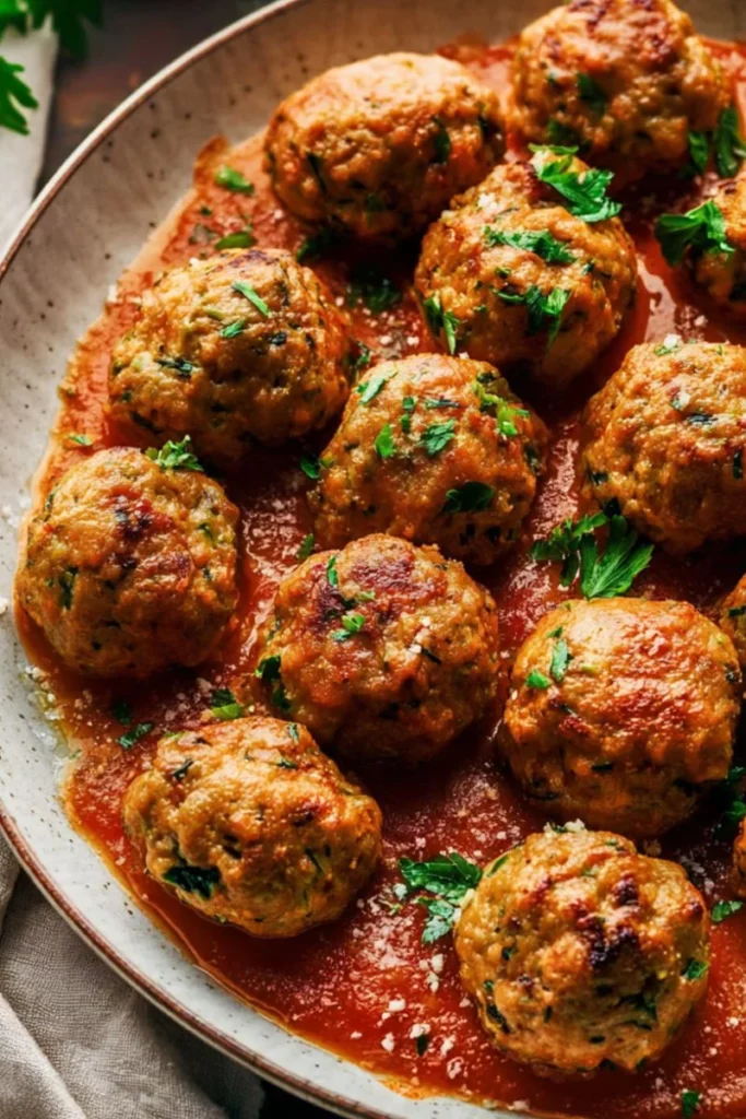 Healthy Turkey Zucchini Meatballs
