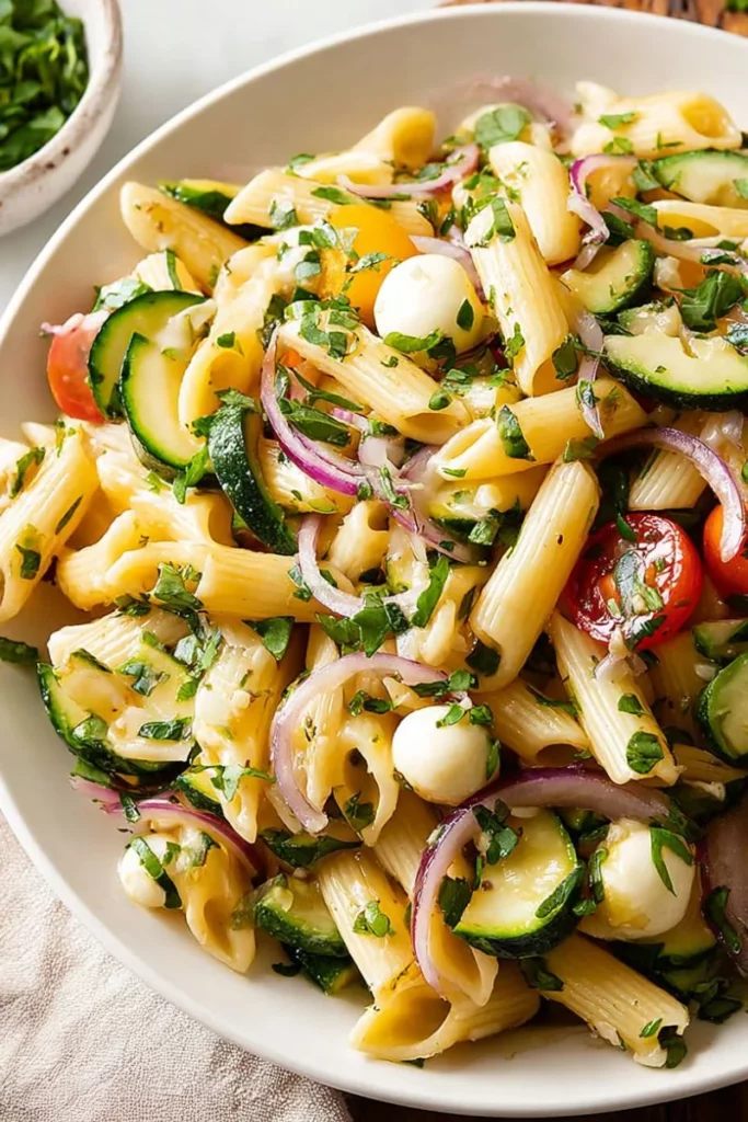 Healthy Zucchini Pasta Salad