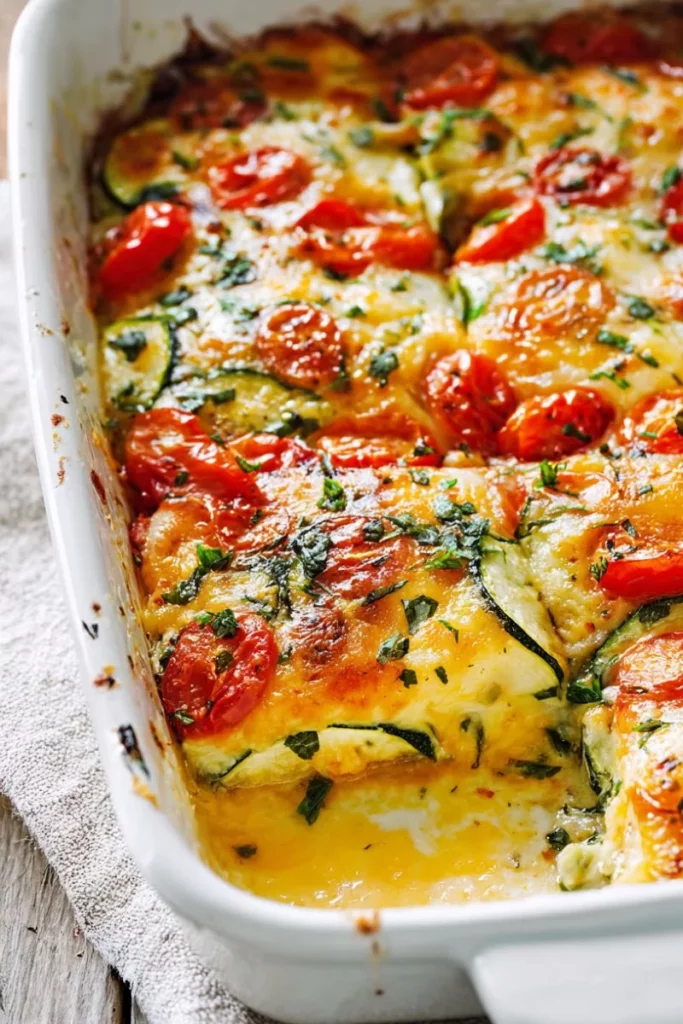 Healthy Zucchini Tomato Casserole