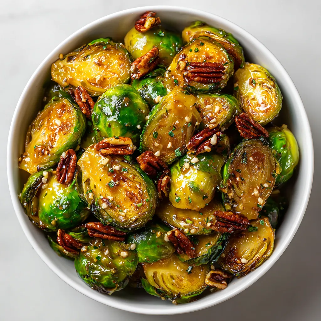 Air Fryer Maple Dijon Brussels Sprouts
