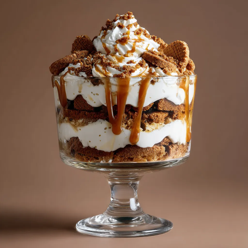 Gingerbread Cookie Crumble Christmas Trifle