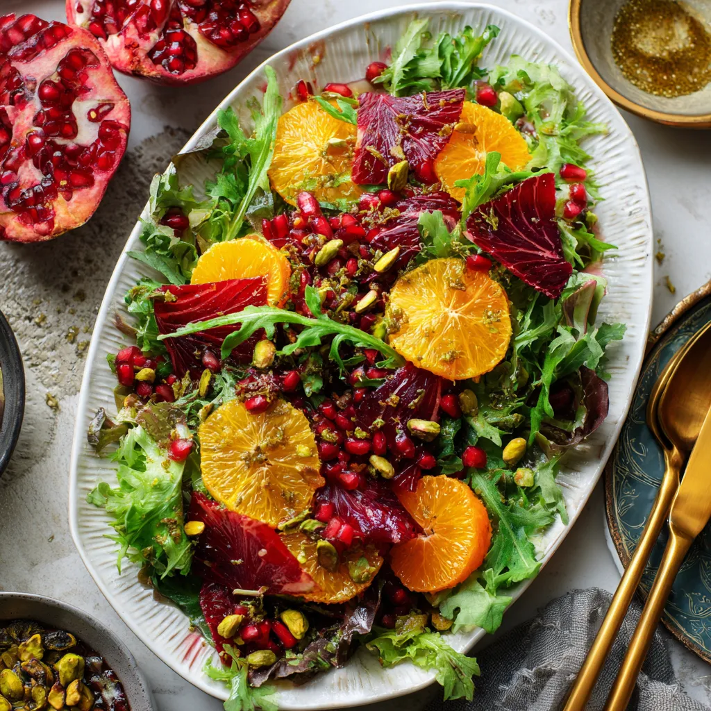 christmas salads pomegranate pistachio christmas salad with citrus dressing