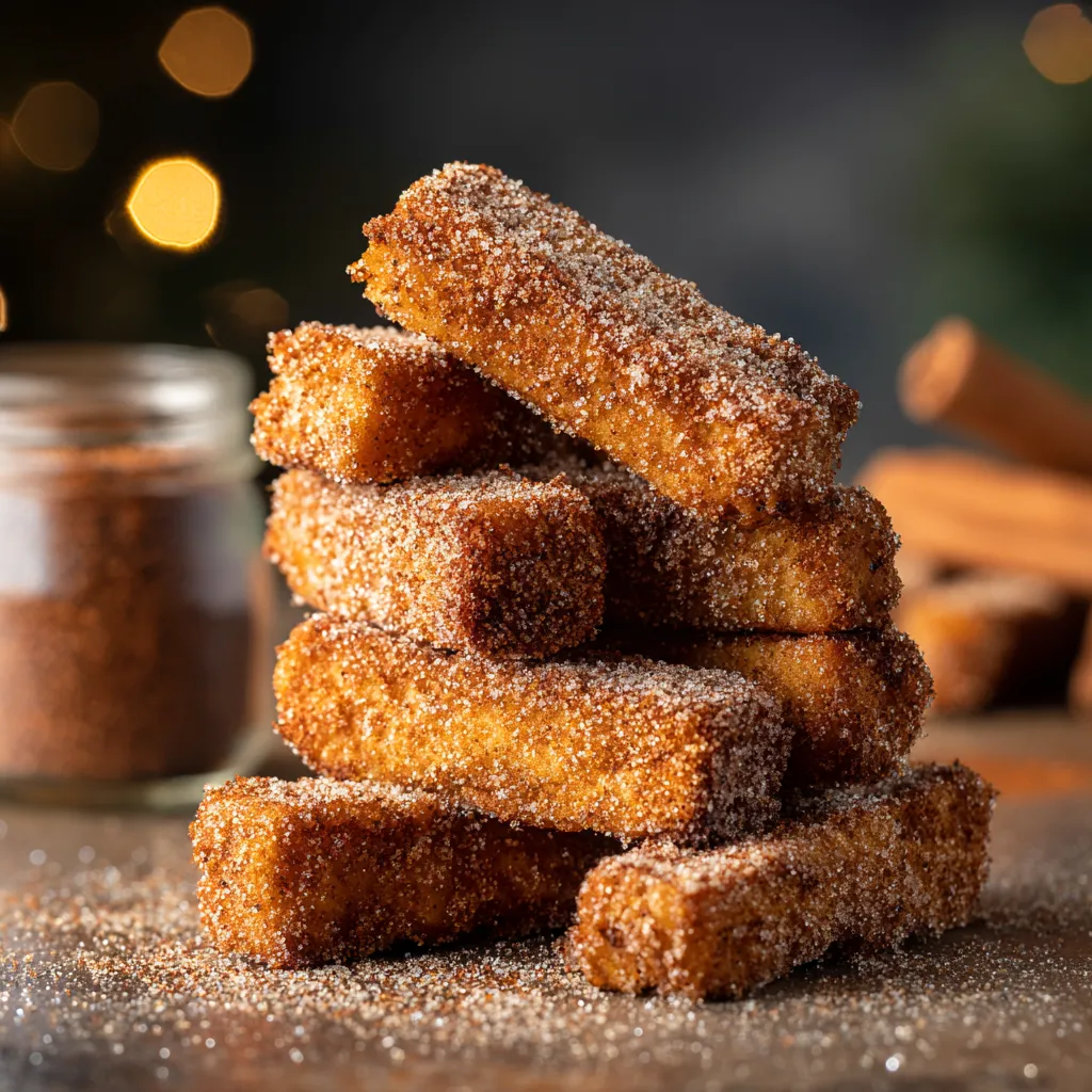 Air Fryer Gingerbread French Toast Sticks