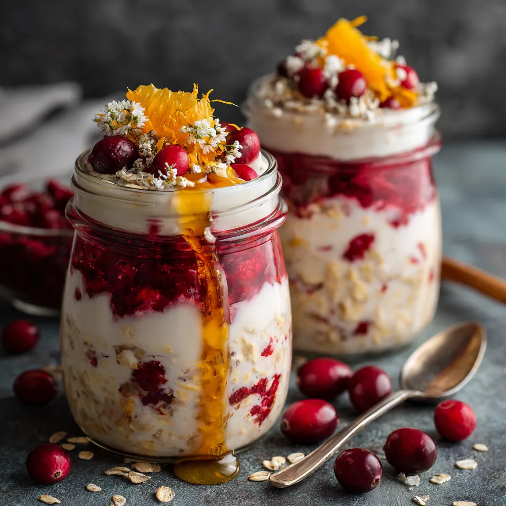 Cranberry Orange Overnight Oats for Busy Mornings