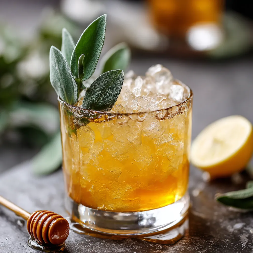 Sage and Honey Bourbon Smash