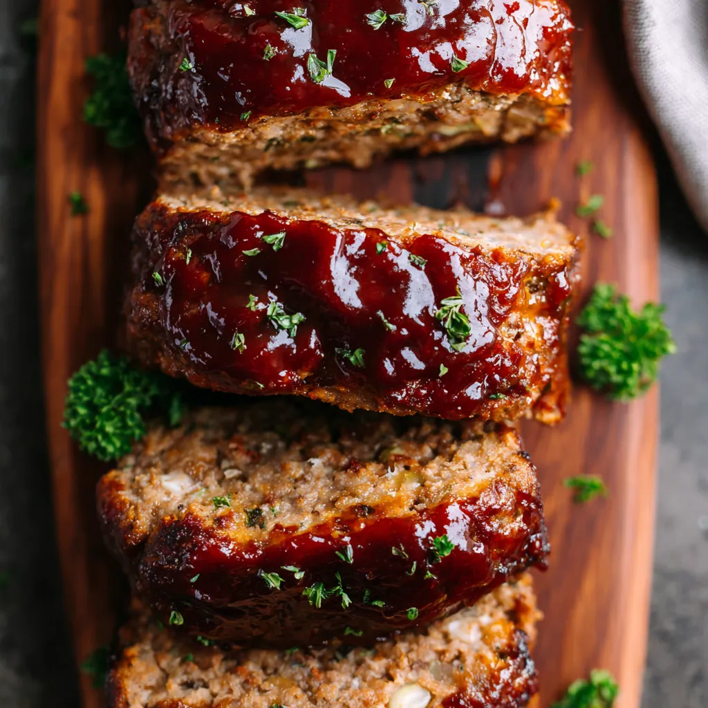 Air Fryer Meatloaf Minis with Brown Sugar Glaze
