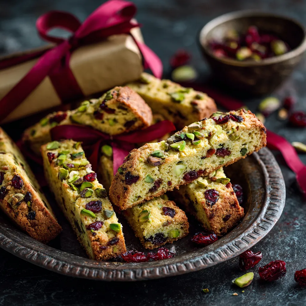 gluten free christmas treats pistachio cranberry biscotti for christmas gifting