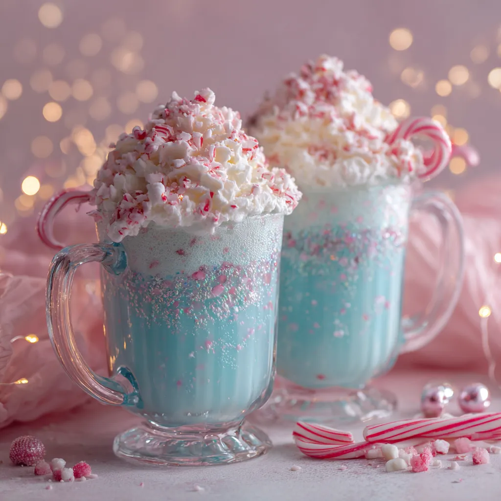 North Pole Peppermint Punch with Marshmallow Foam
