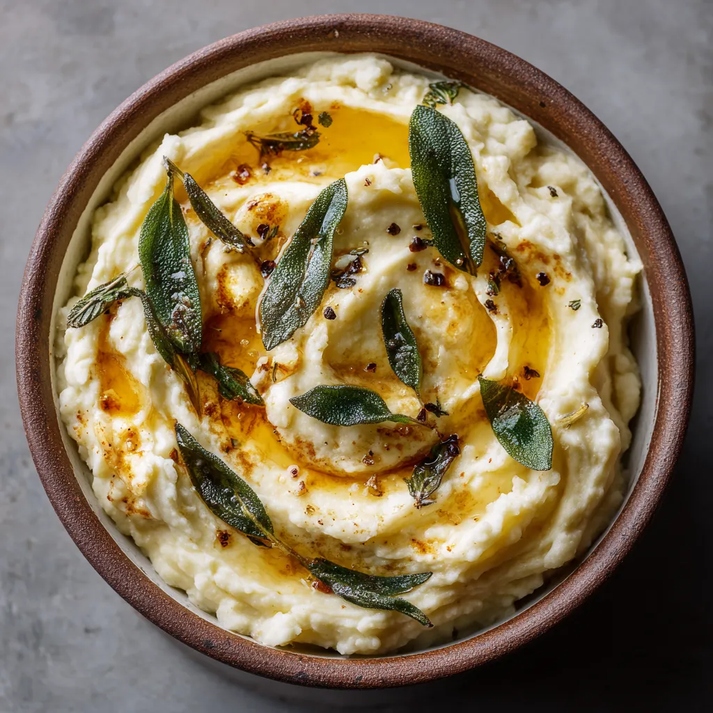 Radish and Turnip Mash with Brown Butter Sage