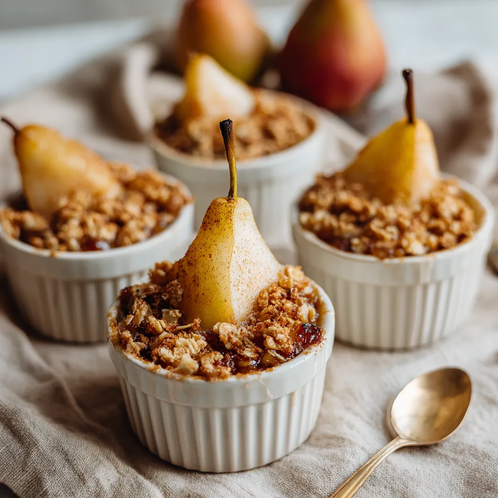 Air Fryer Pear Crisp for Two