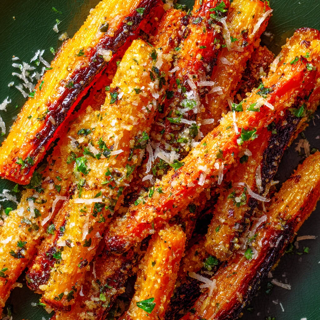 Air Fryer Roasted Garlic Parmesan Carrots