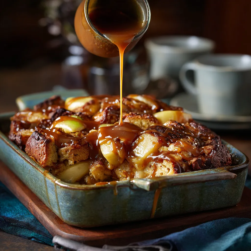 Caramel Apple Bread Pudding