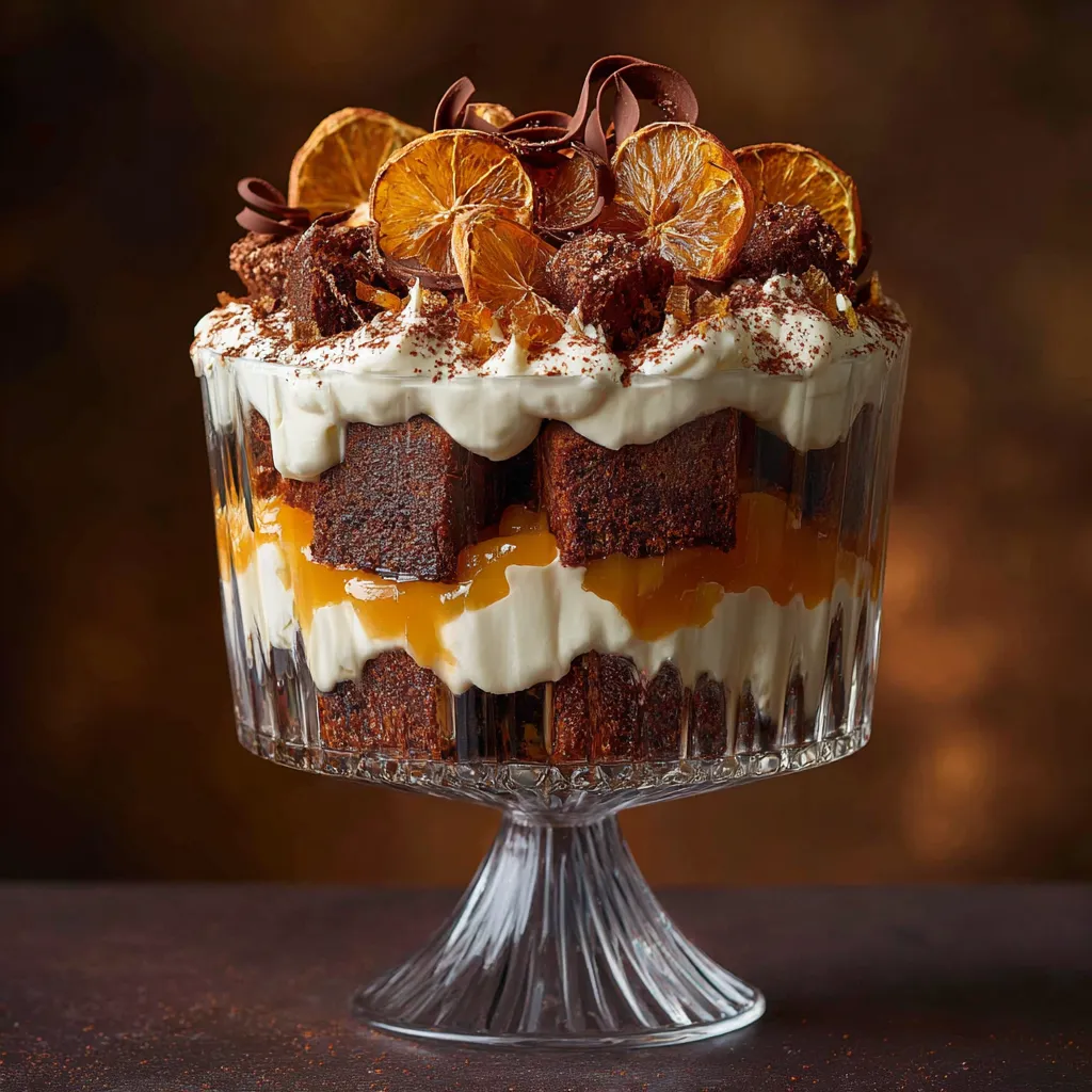 Chocolate Orange Christmas Trifle
