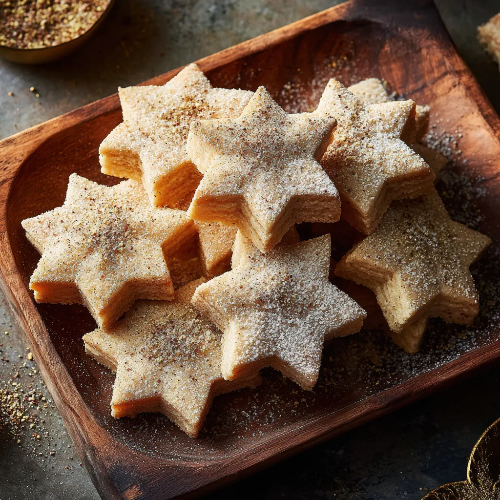 Chai-Spiced Shortbread Stars